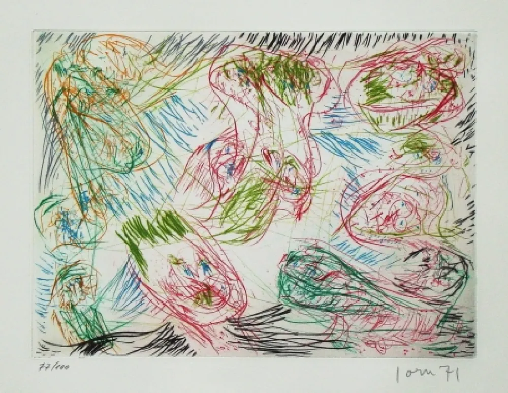 Aguafuerte Y Aguatinta Jorn - La sortie joyeuse