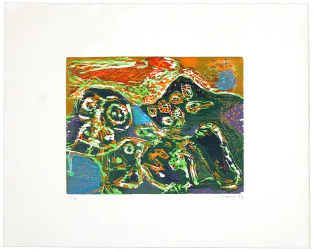 Grabado En Madera Jorn - L’enfer des jeux clos