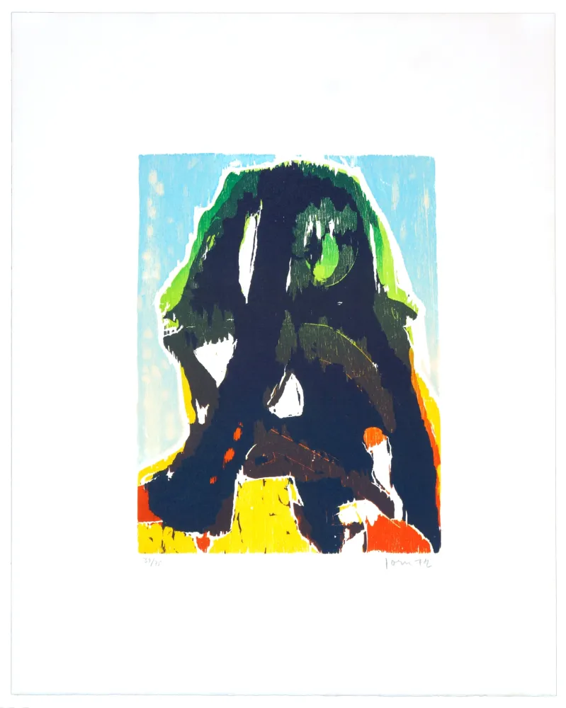 Litografía Jorn - Nasabois - La laie qui se croit un sphinx