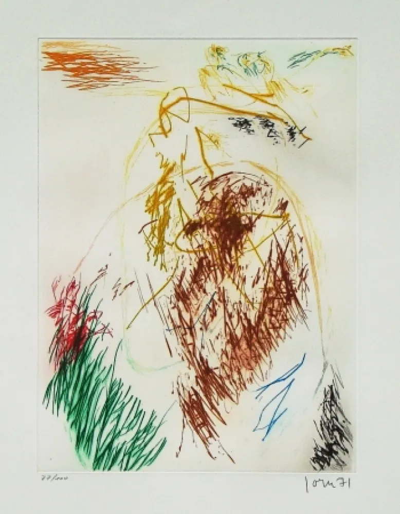 Aguafuerte Y Aguatinta Jorn - Pensées en l'air