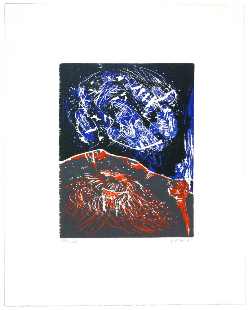 Grabado En Madera Jorn - Pierre qui roule