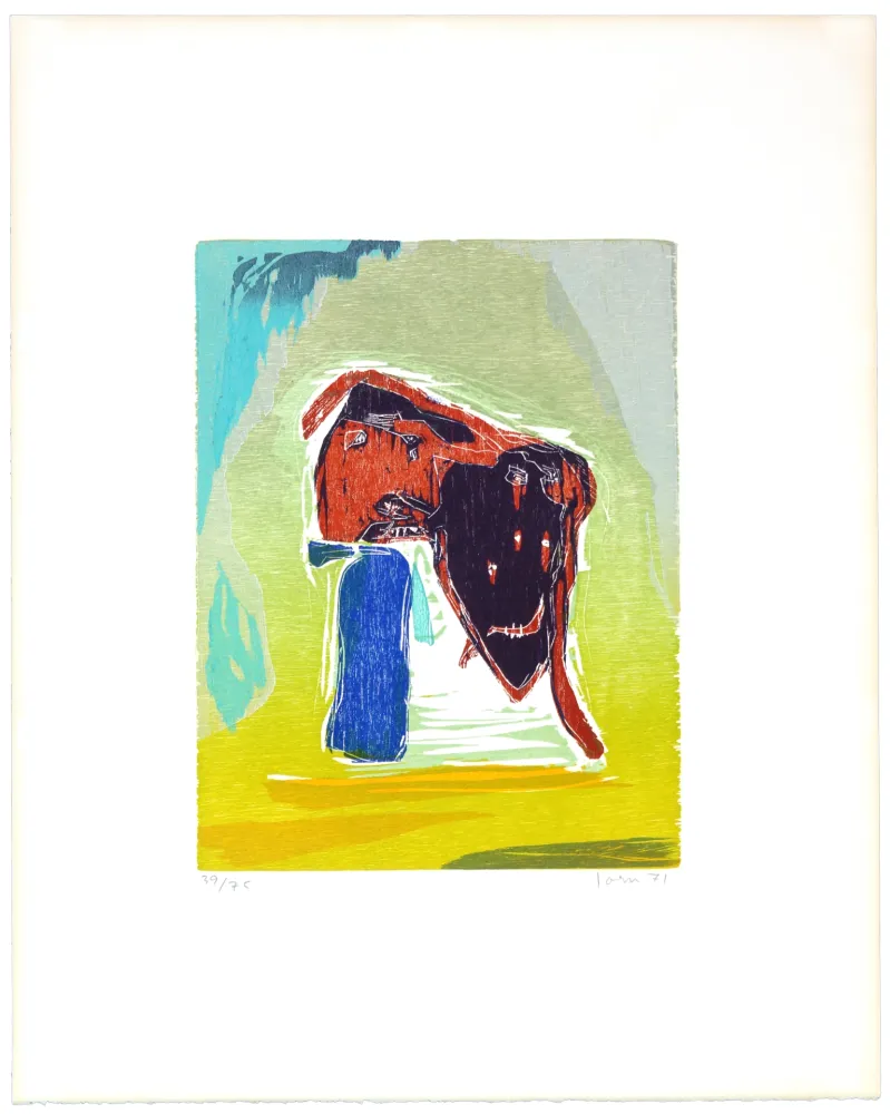 Grabado En Madera Jorn - Rideau convolant