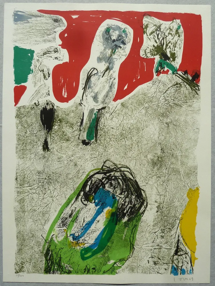 Litografía Jorn - Sans titre