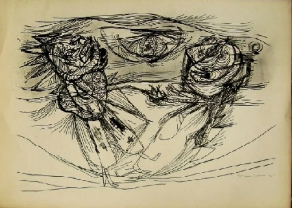 Litografía Jorn - Sans titre 