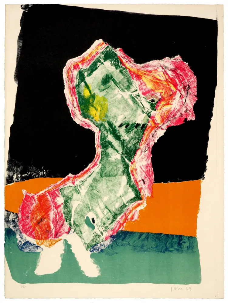 Litografía Jorn - Sur le Pont d'Or