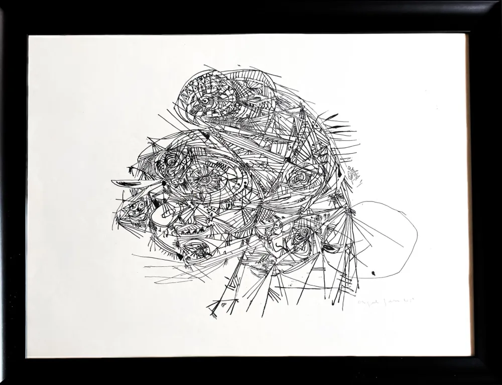 Litografía Jorn - Untitled