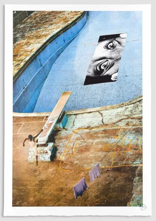 Litografía Jr - Swimming Pool, Intercontinental Hotel, Verticale, Monrovia, Liberia, 2008