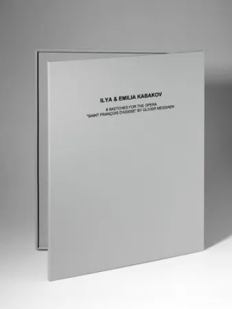 Litografía Kabakov - 6 Sketches for the Opera Saint François Assise