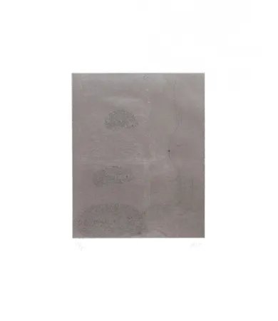 Grabado Kaga - Four sleepers with cats and fox