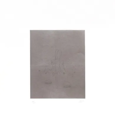 Grabado Kaga - Four sleepers with monkeys