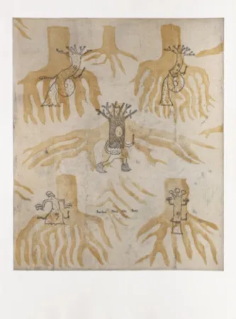 Grabado Kaga - Painters think like trees