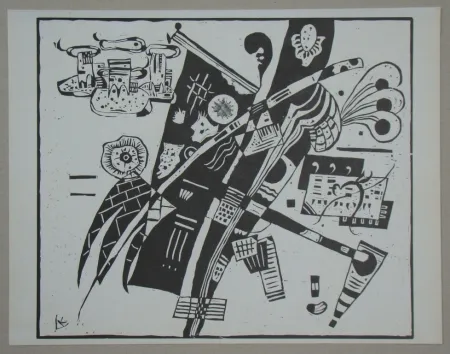 Grabado En Madera Kandinsky - Composition from 1935