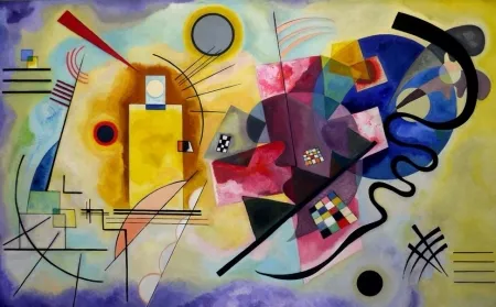 Litografía Kandinsky - Jaune bleu rouge