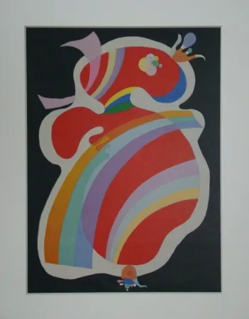 Litografía Kandinsky - La forme rouge, 1938