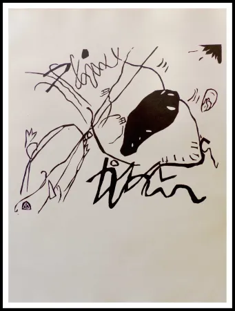 Grabado En Madera Kandinsky - TACHE NOIRE