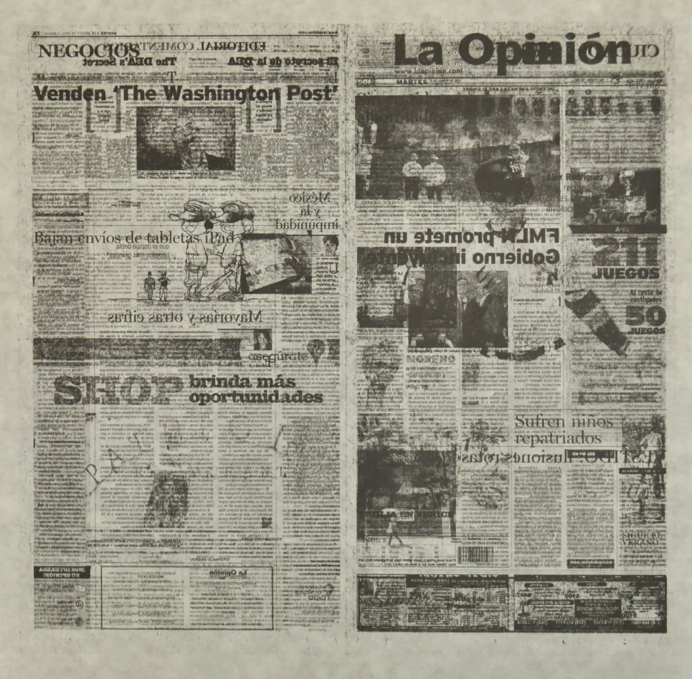 Litografía Kassay - Untitled 1/8 (La Opinión)