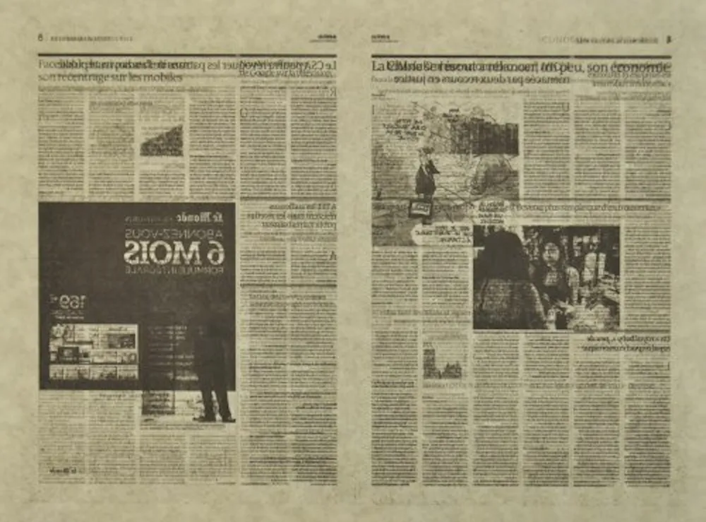 Litografía Kassay - Untitled 2/7 (Le Monde)