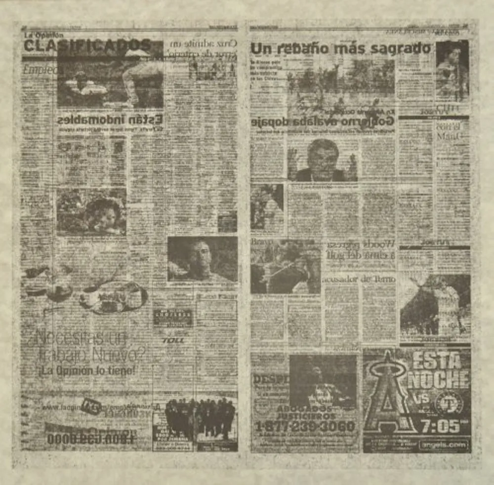 Litografía Kassay - Untitled 2/8 (La Opinión)