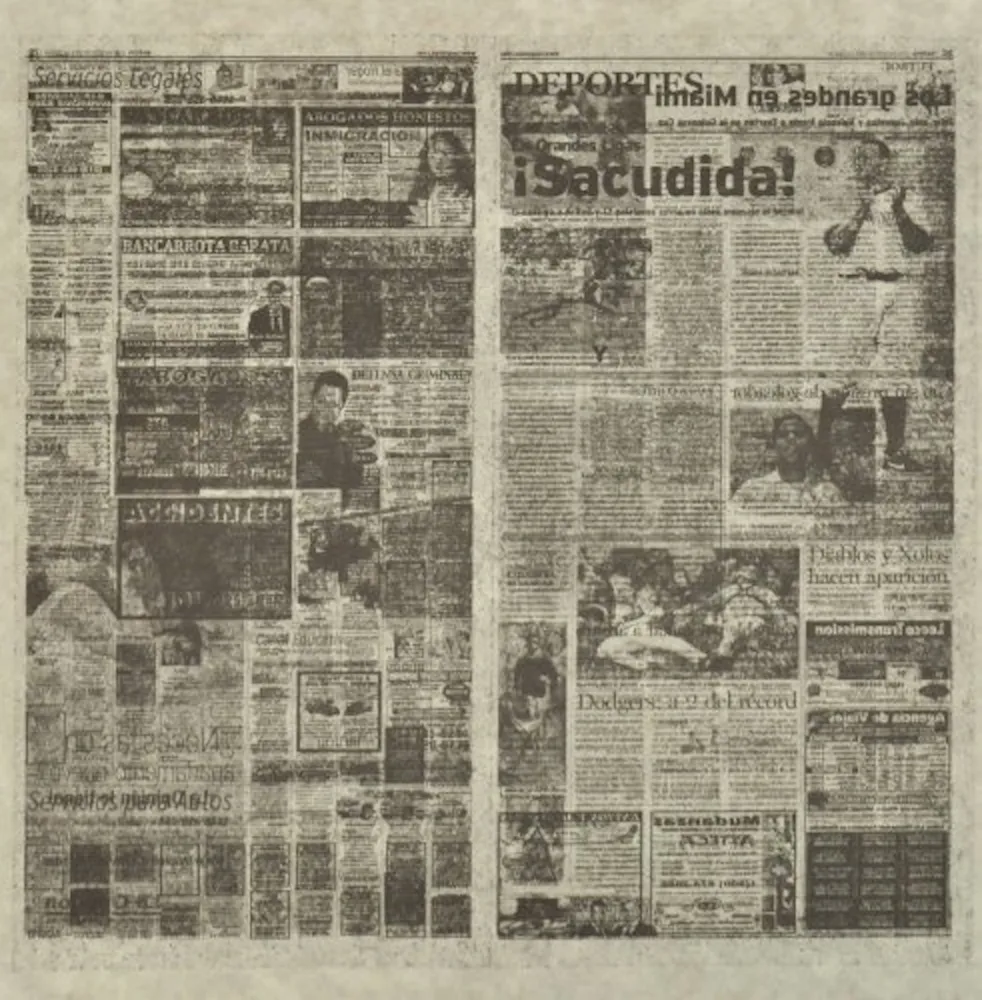 Litografía Kassay - Untitled 3/8 (La Opinión)