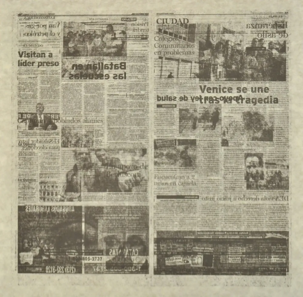 Litografía Kassay - Untitled 5/8 (La Opinión)