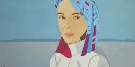 Aguatinta Katz - Ada in Blue Hat