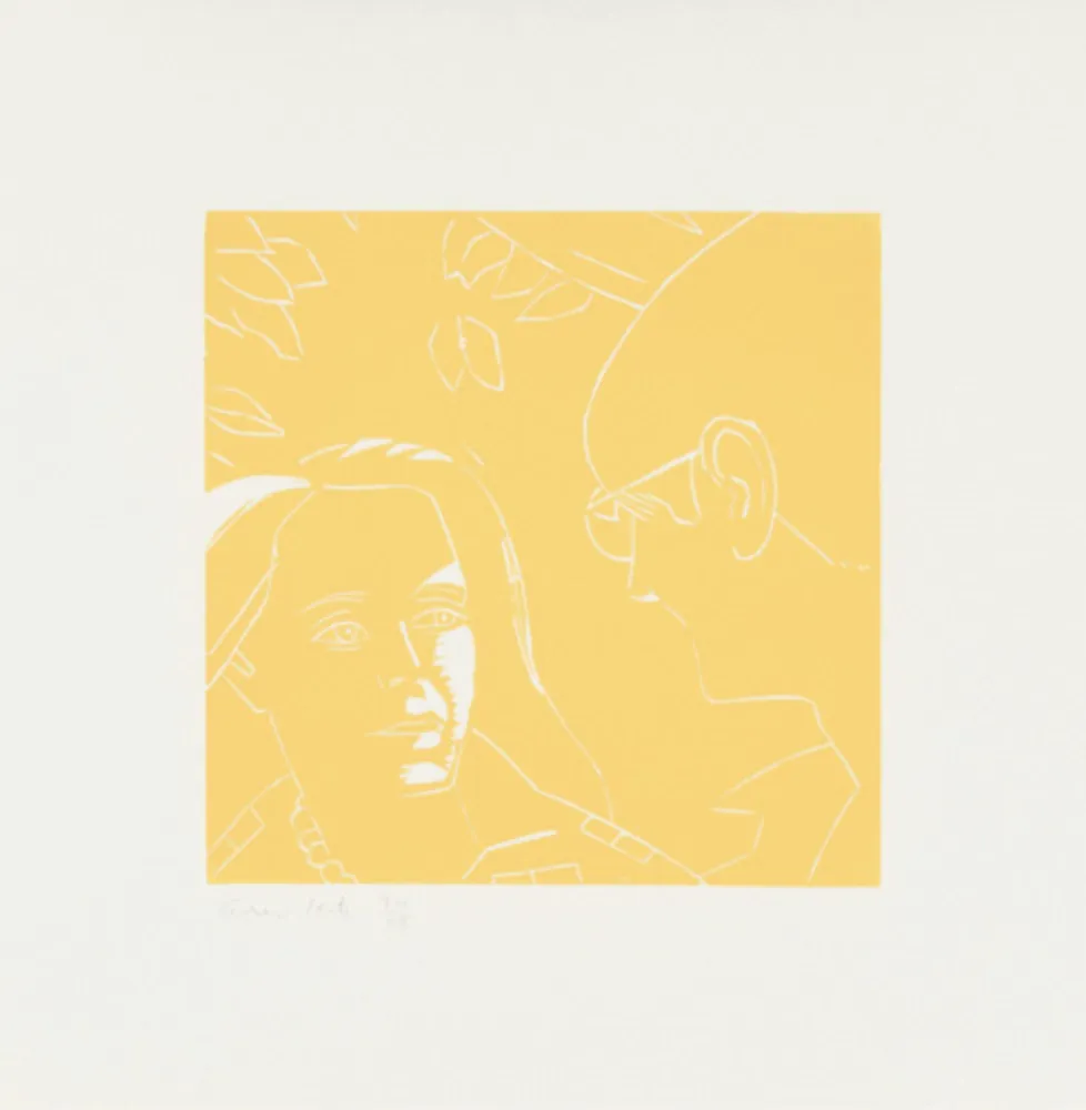 Grabado En Madera Katz - Anda and Dino (from A Tremor in the Morning)