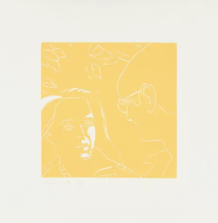 Grabado En Madera Katz - Anda and Dino (from A Tremor in the Morning)