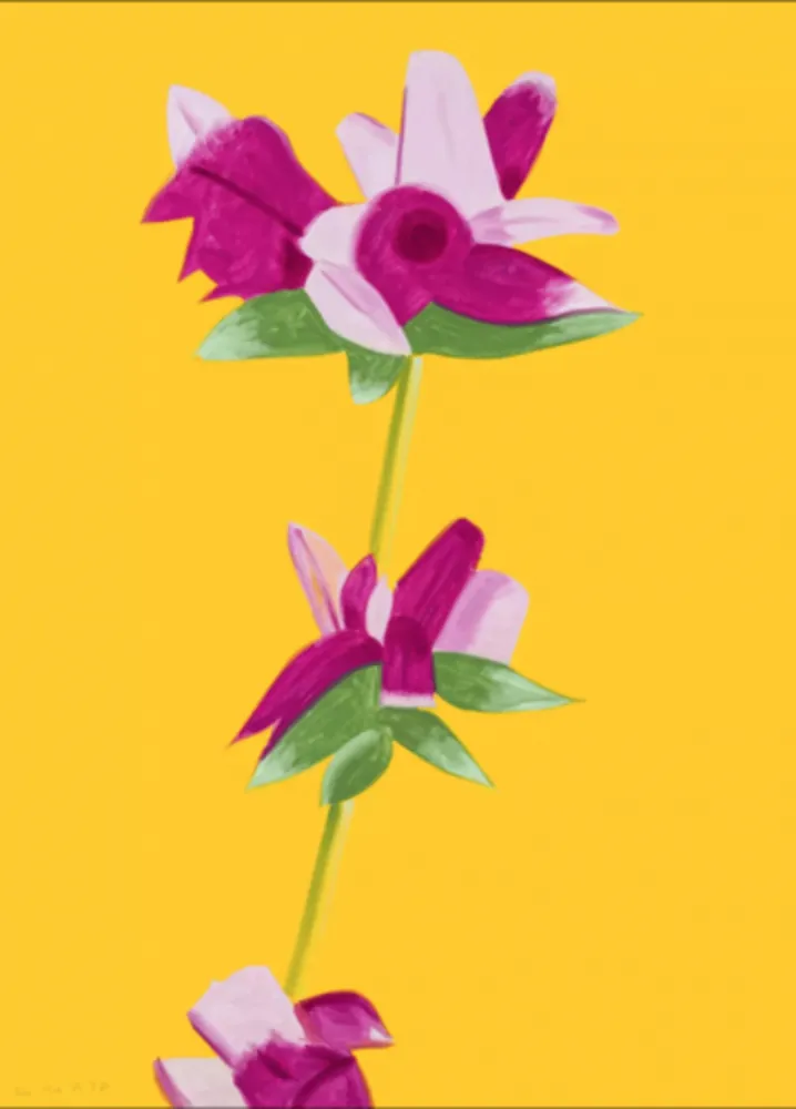 Múltiple Katz - Azaleas on Yellow