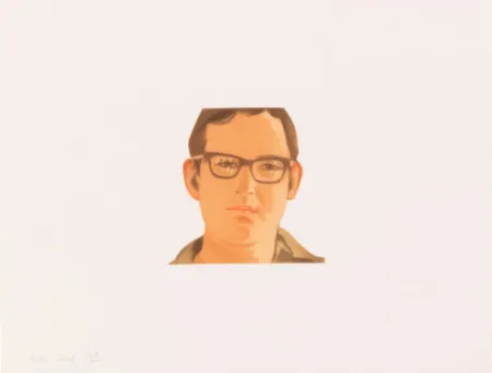 Aguatinta Katz - Face of the Poet 5