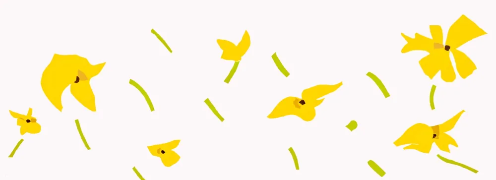 Grabado En Madera Katz - Flowers in the Wind