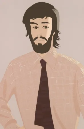 Serigrafía Katz - Plaid Shirt I