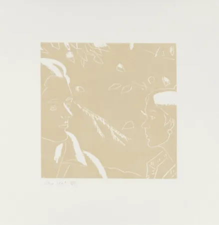 Grabado En Madera Katz - Rackstraw and Peggy (from a Tremor in the Morning)