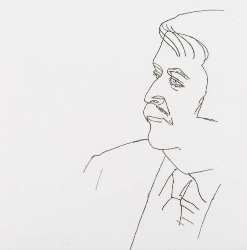 Grabado Katz - Seated Man