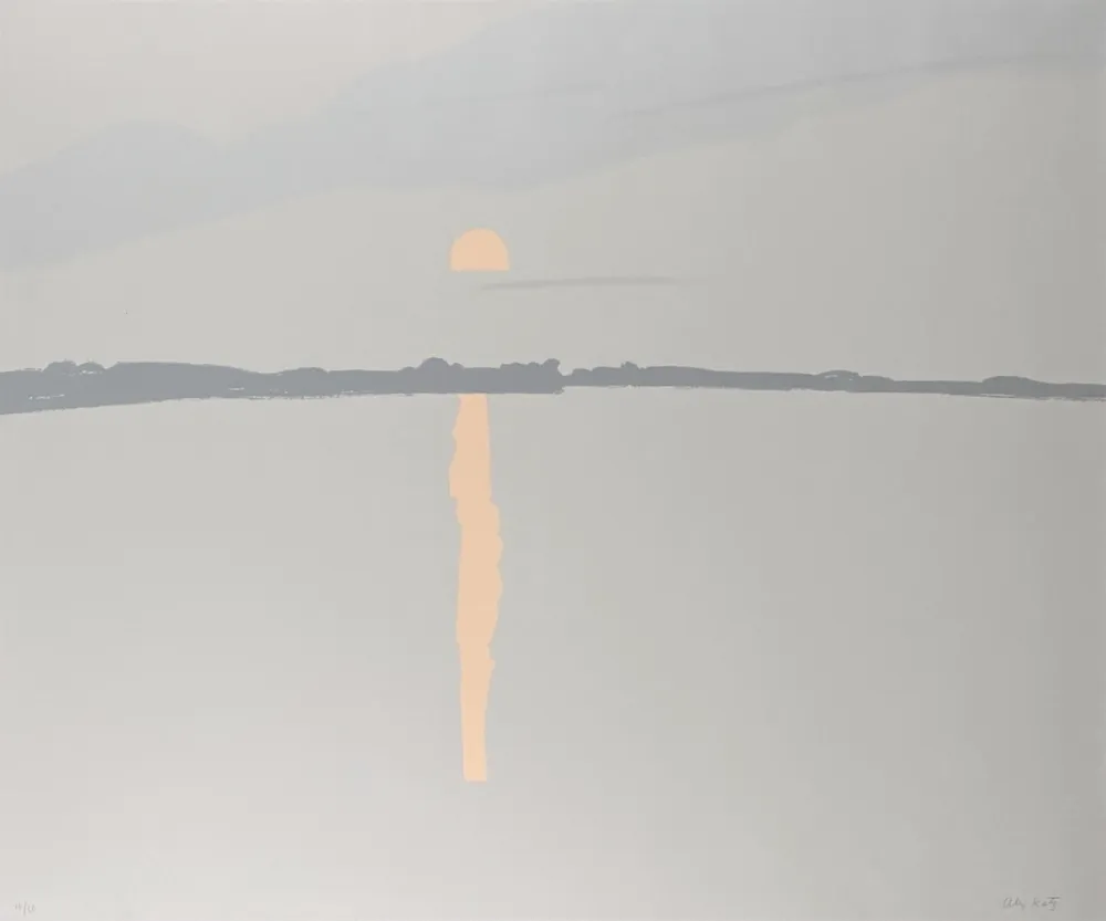 Serigrafía Katz - Sunset, Lake Wesserunsett I