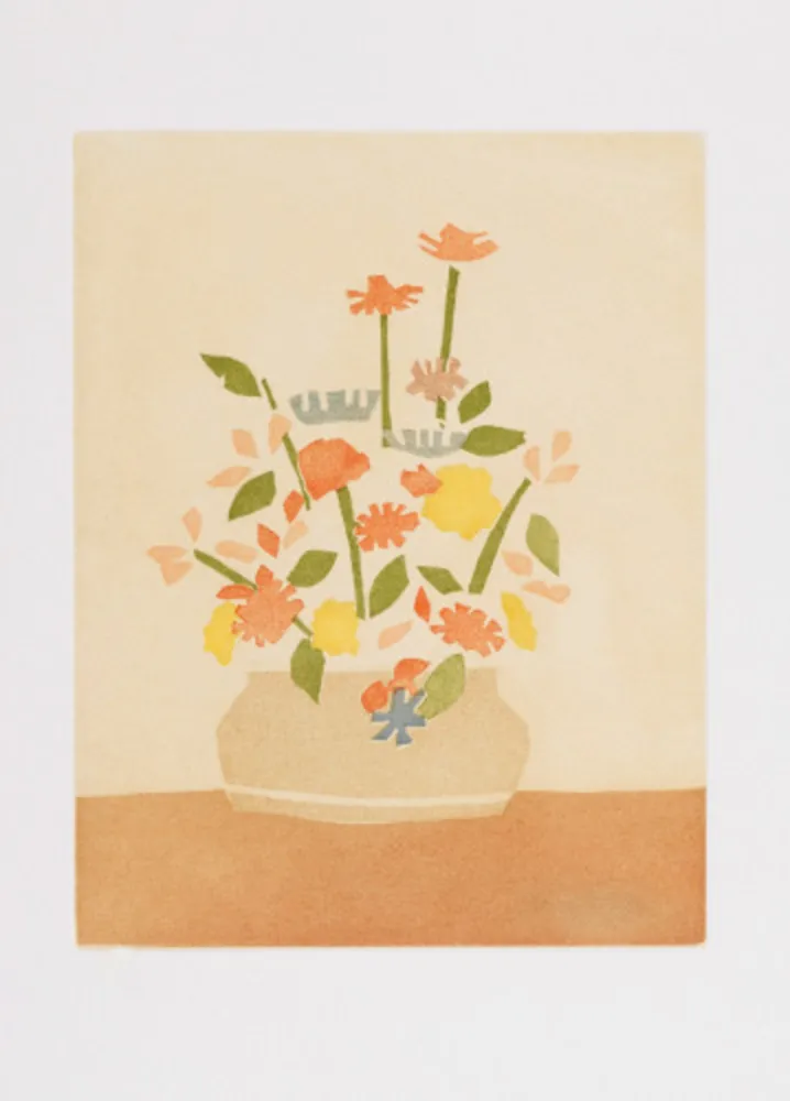 Aguatinta Katz - Wildflowers in Vase