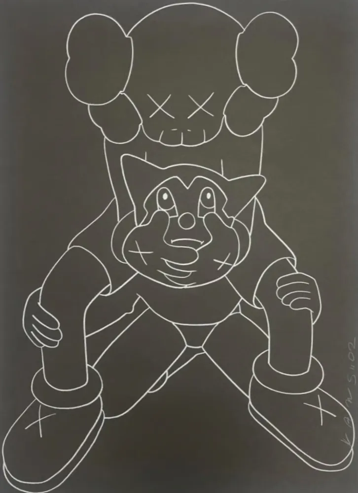 Serigrafía Kaws - Companion vs Astroboy