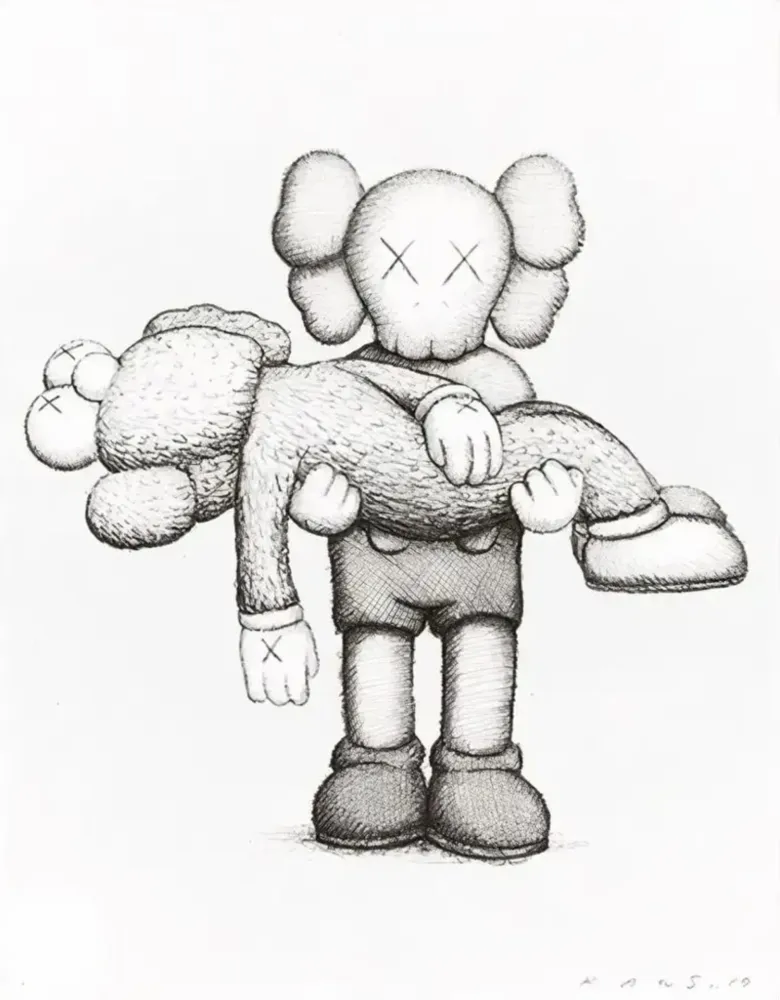 Serigrafía Kaws - Gone