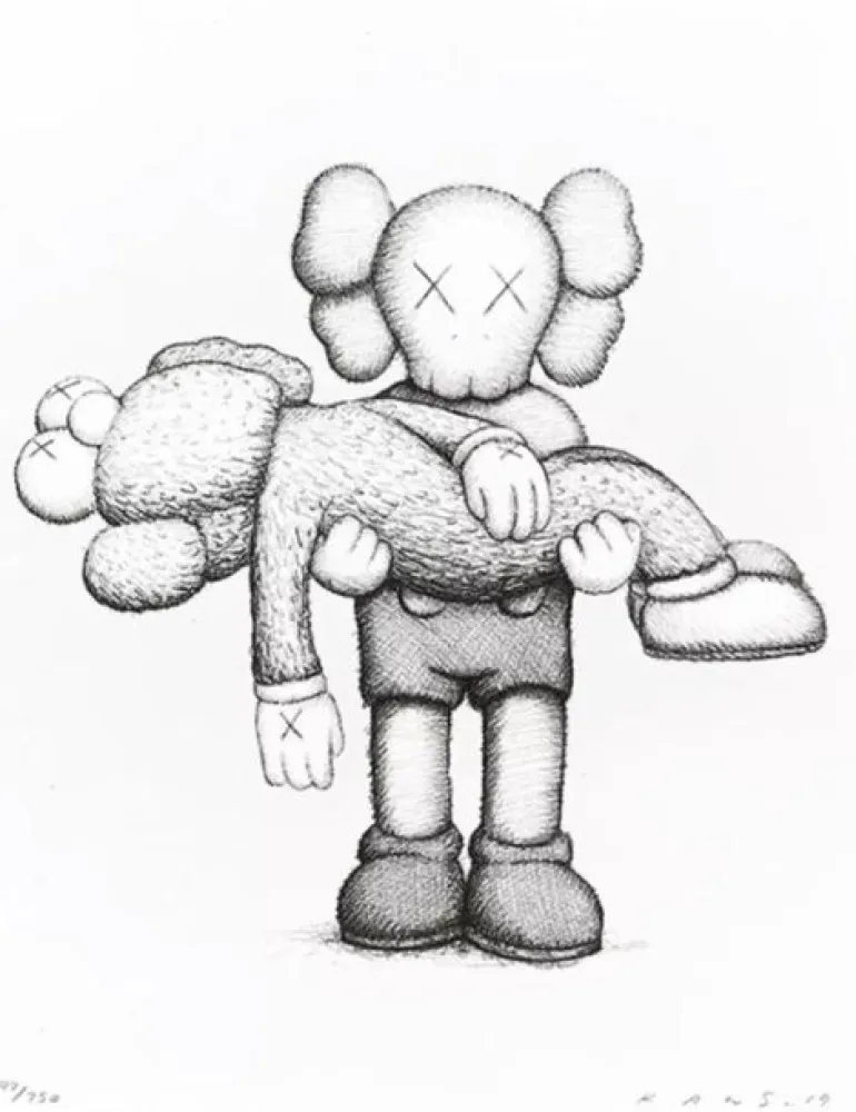 Litografía Kaws - Nov Gone 
