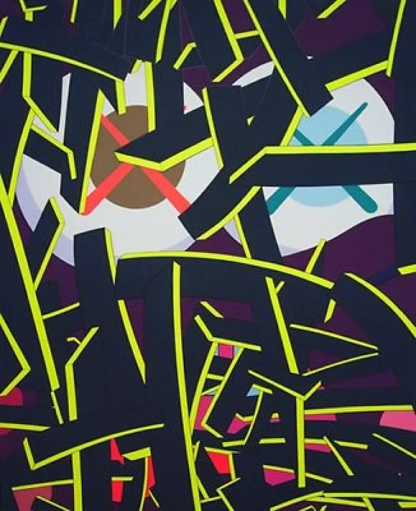 Serigrafía Kaws - Paper Smile