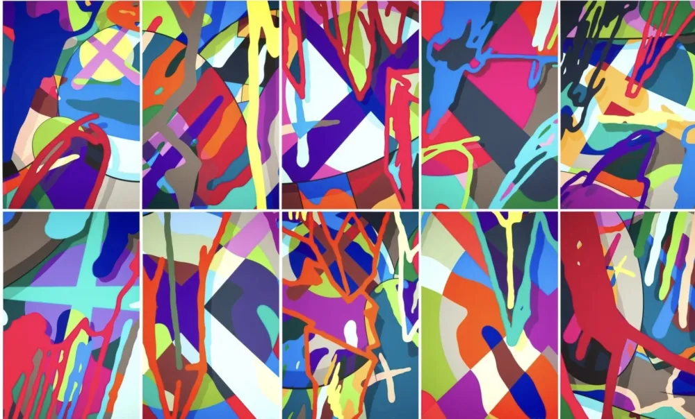 Múltiple Kaws - Tension - portfolio of 10