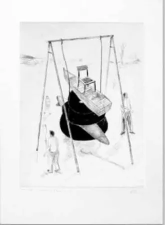 Aguafuerte Kcho - Ideas En Conflicto