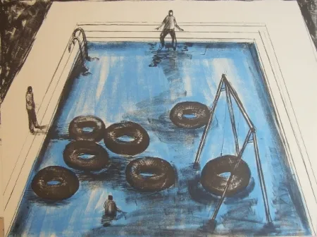 Litografía Kcho - Regresa vida mia que te espero 3 