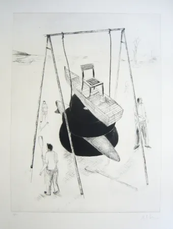 Aguafuerte Y Aguatinta Kcho - Sans titre 3