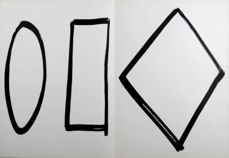Litografía Kelly - Abstract Composition (G), 1964