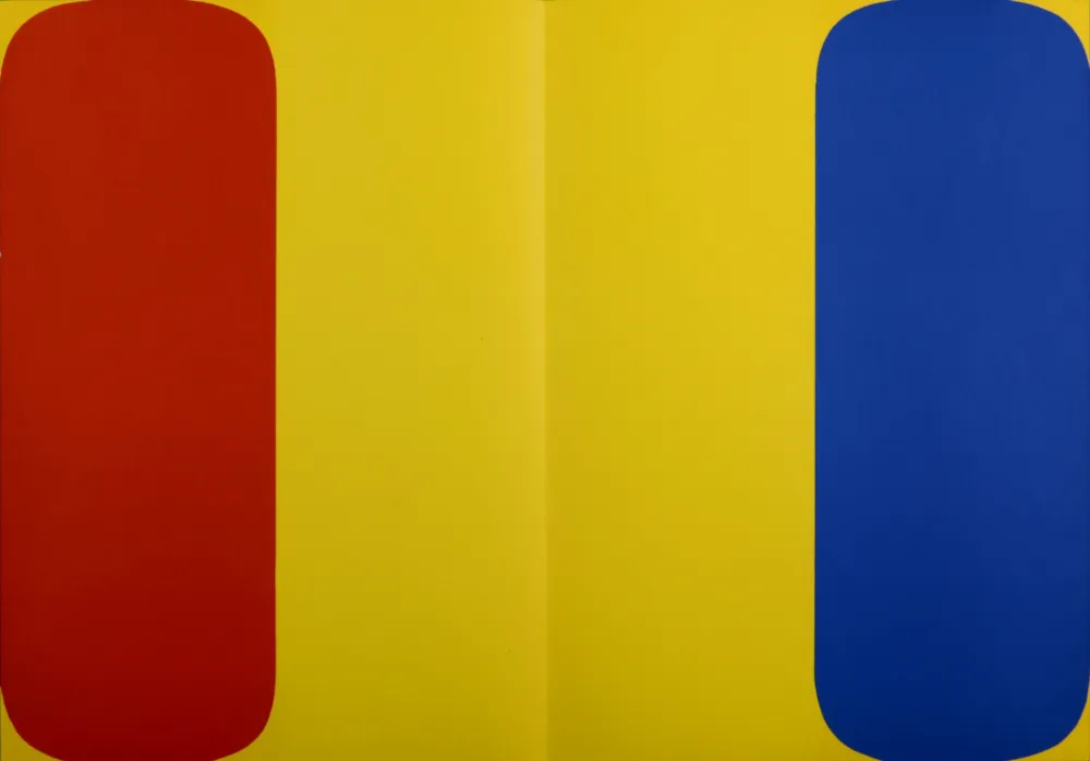 Litografía Kelly - Abstract Composition (H), 1964