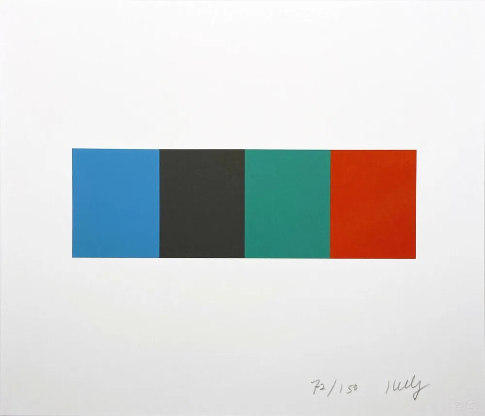 Litografía Kelly - Blue Gray Green Red from the Artists for Obama Portfolio