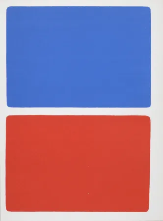 Litografía Kelly - Composition, 1966