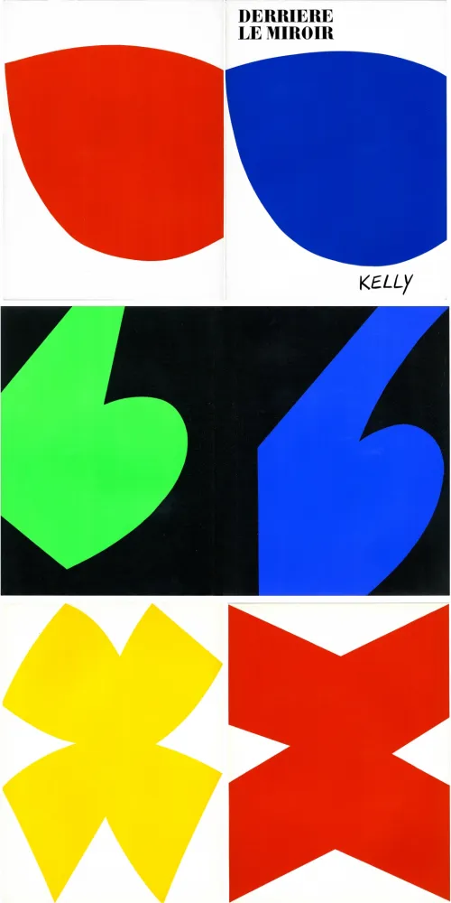 Libro Ilustrado Kelly - ELLSWORTH KELLY. Derrière Le Miroir n° 110. Octobre-novembre 1958. 6 LITHOGRAPHIES ORIGINALES.
