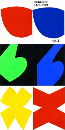 Libro Ilustrado Kelly - ELLSWORTH KELLY. Derrière Le Miroir n° 110. Octobre-novembre 1958. 6 LITHOGRAPHIES ORIGINALES.