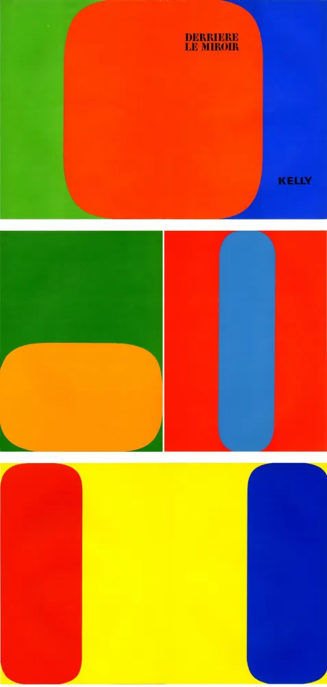 Libro Ilustrado Kelly - ELLSWORTH KELLY. Derrière Le Miroir n° 149. Octobre-novembre 1964. 5 LITHOGRAPHIES ORIGINALES.